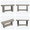 63" x 11.8" x 31.5" Entryway Console Table,2 Tier Sofa Table with Open Storage
