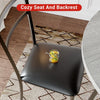 Dining Table for 2 – Round Kitchen Table with Metal Frame & Space Saving Design