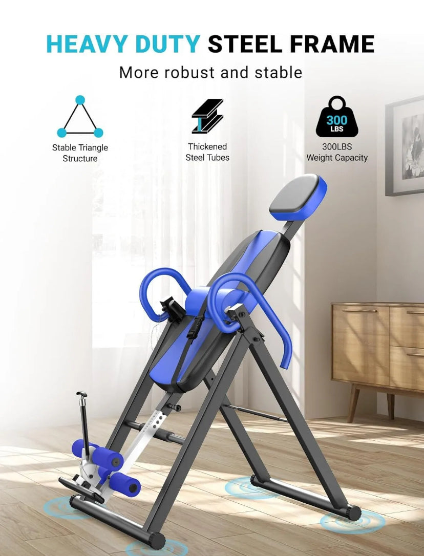 NEW Adjustable Gravity Inversion Table Back Neck Pain Exercise Therapy ...
