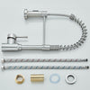 360° Monobloc Kitchen Sink Mixer Tap with Pull Out Hose Spray Single Lever UK