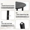 110CM Wooden Dining Table for 4-6 People Oval Kitchen Table-Black