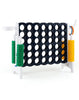 Giant 4 in a Row Game Jumbo Connect 4 Garden Games w/42 Rings Basketball Hoop
