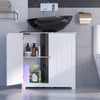 Bathroom Sink Cabinet Under Basin Unit Cupboard 2 Door Storage Furniture White