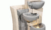 Garden LED Cascading 4 Bowl Water Feature Outdoor Freestanding 75cm