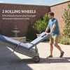 Rattan Sun Lounger Set Wicker Recliner Bed Side Table Garden Furniture Cushion