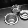 1.0 Large Super Deep Single Bowl Square Stainless Steel Kitchen Sink & Waste Kit