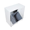 Saxony Laundry Cabinet 2 Tilt-Out Baskets Hamper Storage Box Wooden Clothes Bin