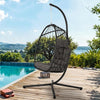 Hanging Swing Chair Outdoor Swing Garden Patio Hanging Wicker Hammock Pod Chair