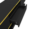 TV Stand Cabinet 180cm w/ LED Lights, 3 Drawers Storage Modern High Gloss Black
