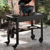 Outdoor Prep Table Foldable Shelf Mobile Kitchen Cart Rolling BBQ Grill Station