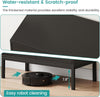 83cm 2 Door Rattan Buffet Cabinet Sideboard Storage Cupboard w/ Adjustable Shelf