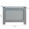 Grey Radiator Cover Grill Shelf Cabinet MDF Wood Modern Traditional Furniture