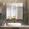 800mm Triple Door LED Bathroom Mirror Cabinet with Light Demister Wall Mounted