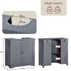 Modern Bathroom Sink Cabinet Under Basin Unit Cupboard Storage Furniture Grey