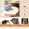 White Reception Desk Front Counter Desk w/ Drawer