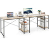L-Shaped Corner Computer Desk Study Writing Desk Workstation with Storage Shelf
