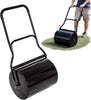 Lawn Roller Garden Grass Roller Heavy Duty Steel Water Fill Drum Push Handle 72L