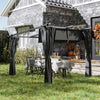 3 x 3(m) Metal Pergola with Retractable Roof and Sidewalls, UPF30+ Refurbished