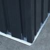 6 X 8FT Anthracite Steel Sheds Foundation Base Outdoor Garden Storage Shed House
