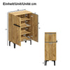 Modern Wood Shoe Cabinet with 2 Doors & Adjustable Shelves 95x60x34.5cm