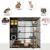 YITAHOME Large Cat Cage with Storage Cube, DIY Indoor Catio Enclosure Metal