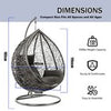 Hanging Rattan Egg Chair Garden Swing Chairs Patio Indoor Outdoor With Cushions