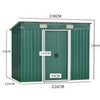 Metal Garden Shed 8 X 4ft Outdoor Yard Storage Tool House WITH FREE BASE & VENT