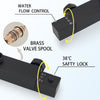 Thermostatic Shower Mixer Bathroom Square Shower Set Exposed Valve Black