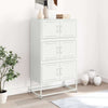 Sideboard White 68.5x38.5x123.5 cm Steel