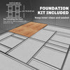 Garden Shed Storage Large Yard Store Sliding Door Metal Roof Tool Box