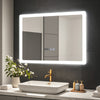 Illuminated LED Light Bathroom Mirror with Demister Touch Sensor Anti-fog 50x70