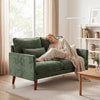 2 Seater Sofa, Modern Loveseat with Spring Cushions, Wide Seat, Green