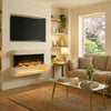 Wall Mounted Electric Fire with Log & Crystal Fuel Bed – Endeavour Fires Fenwick