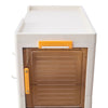 3Pcs Large Storage Boxes Foldable Plastic Stacking Clothes Baskets w Hook&Wheels