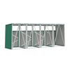Large 4 Sheds Steel Outdoor Garden Wheelie Bin Store Storage for 4 Wheelie Bins