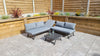 Signature Weave Kimmie Grey Outdoor Garden Adjustable Corner Sofa Set RRP £1066