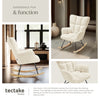 Relax Rocking Chair Armchair Nursery Nursing Seat Wooden Runners Thick Padding