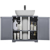 Modern Bathroom Sink Cabinet Under Basin Unit Cupboard Storage Furniture Grey