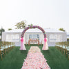 3*9m 7-Sided Iron PE Cloth Spiral Pipe Pergola