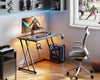ODK Desk with LED Lights & Power Outlet Gaming Table with Cup Holder 80cm