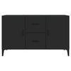 Modern Wooden Sideboard Storage Cabinet Unit With 2 Doors & 2 Drawers Wood Units