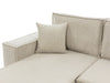 Corner Sofa Bed Corduroy Universal Corner Side KARL Storage Springs Cushions New