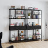 6 Tier Large Industrial Bookshelf Standing Tall Bookcas Cupboard Study Hallway