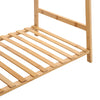 Large Bamboo Clothes Rail Rack Garment Closet Storage Organizer Dress Bag Grid