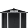 Metal Garden Shed 6 x 8ft Outdoor Storage House Waterproof Sheds Lockable Doors