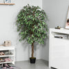 160cm/5.2FT Artificial Ficus Tree Fake Plant in Pot Indoor