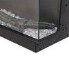 Media Electric Fireplace 60Inch Wall Recessed Inset Fire Place 3 Sided Panoramic