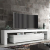 TV Unit 200cm Sideboard Cabinet | Cupboard TV Stand | White High Gloss Doors
