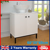 White Bathroom Under Sink Cabinet Basin Storage Cupboard Vanity Unit Eswsnahqjfs