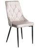 Set of 2 Dining Chairs AVENIR Velvet Taupe